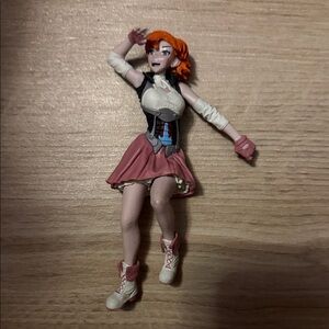 Action Figure with Pink and Orange Outfit